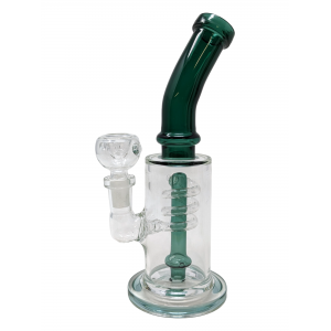 9" Coil Perc Water Pipe - Assorted Colors [ZD5]